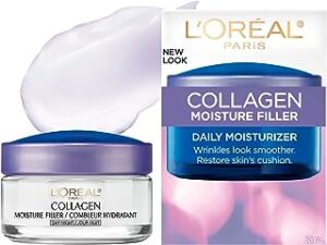 L'Oreal Paris Collagen Daily Face Moisturizer, Reduce Wrinkles, Face Cream 1.7 oz