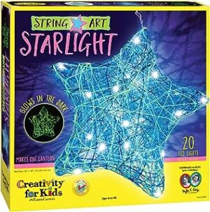 Creativity for Kids String Art Star Light Craft Kit - Create a DIY String Art Star Lantern - Projects for Kids