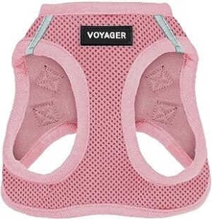 Voyager Step-in Air Dog Harness - All Weather Mesh Step in Vest Harness for Small and Medium Dogs by Best Pet Supplies - Harness (Pink), Small